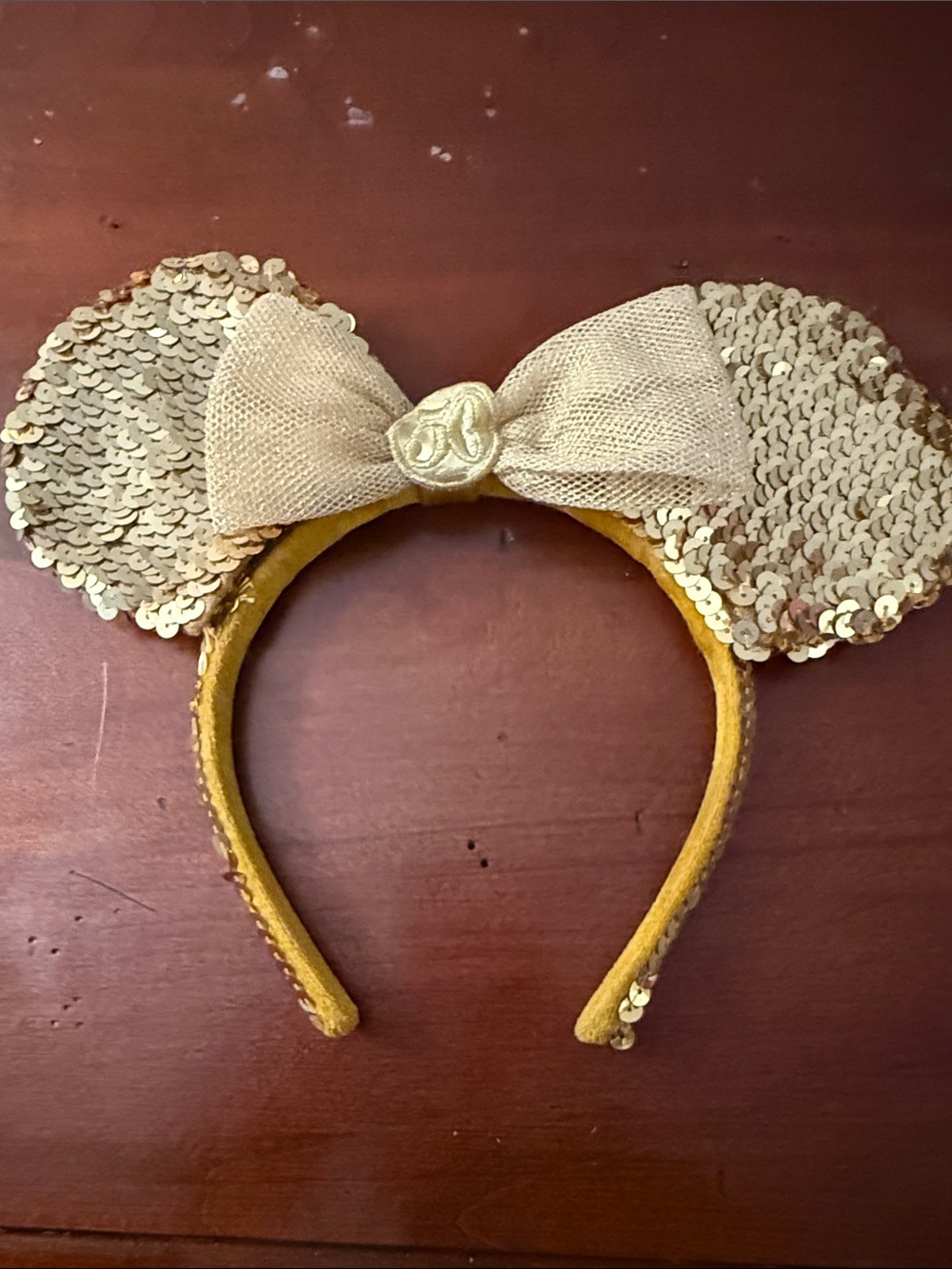 Disneyland Happiest Homecoming 50th Anniversary Golden Minnie Ears